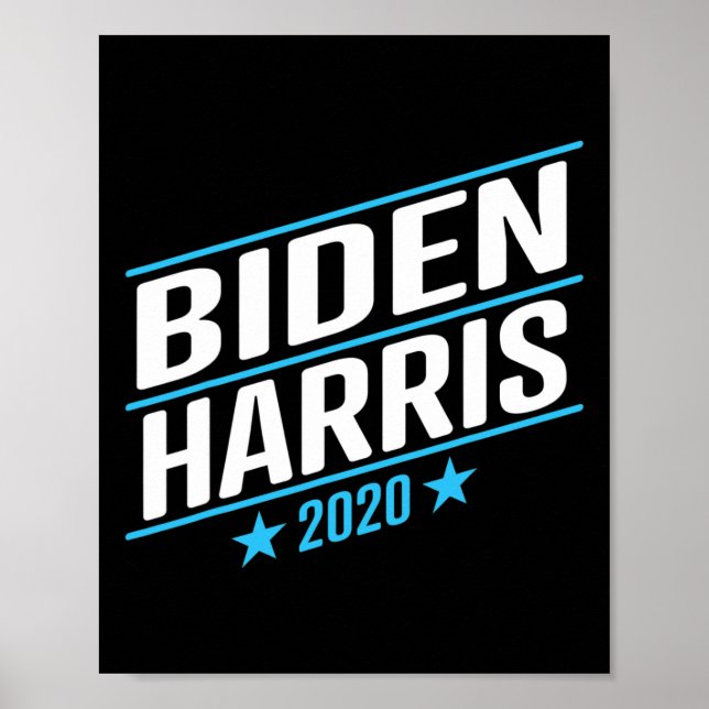 Biden 2020 und Kamala Harris auf dem Einzel-Ticket Poster (Vorne)