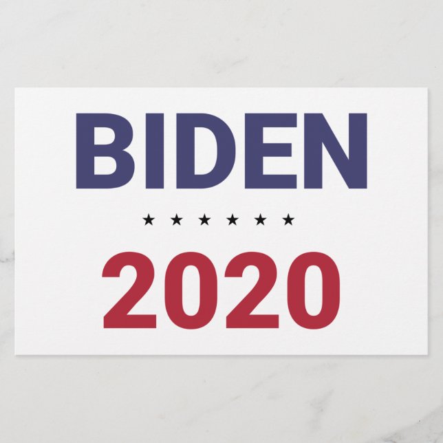 Biden 2020 (US-Wahl) Briefpapier (Vorderseite)