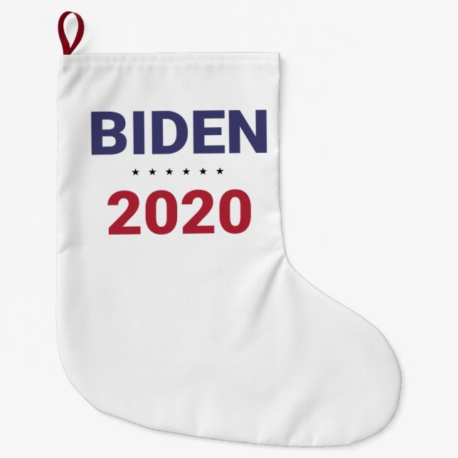Biden 2020 (US-Wahl) Großer Weihnachtsstrumpf (Vorderseite)