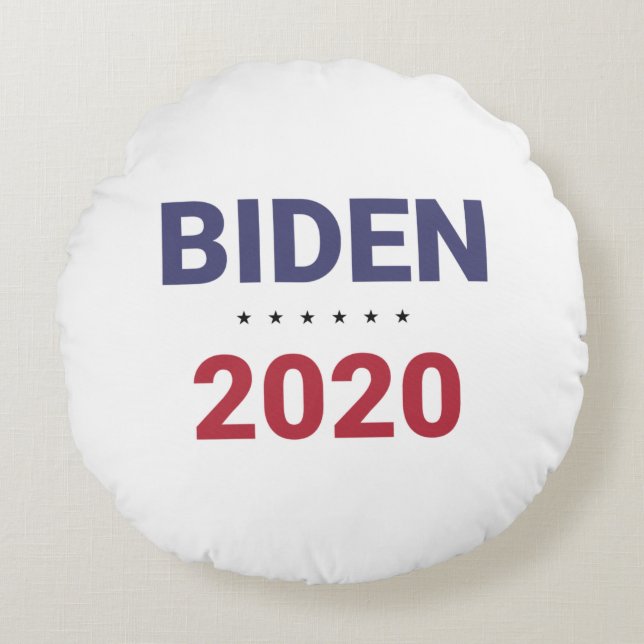 Biden 2020 (US-Wahl) Rundes Kissen (Vorderseite)