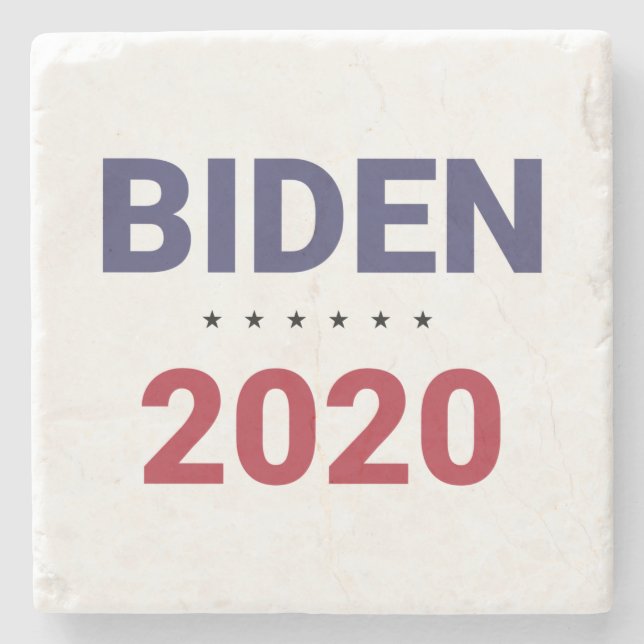 Biden 2020 (US-Wahl) Steinuntersetzer (Vorderseite)