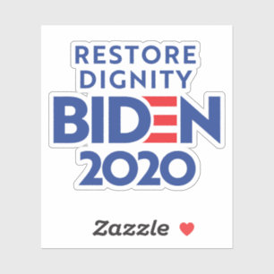 BIDEN 2020 - Wiederherstellung der Würde Aufkleber