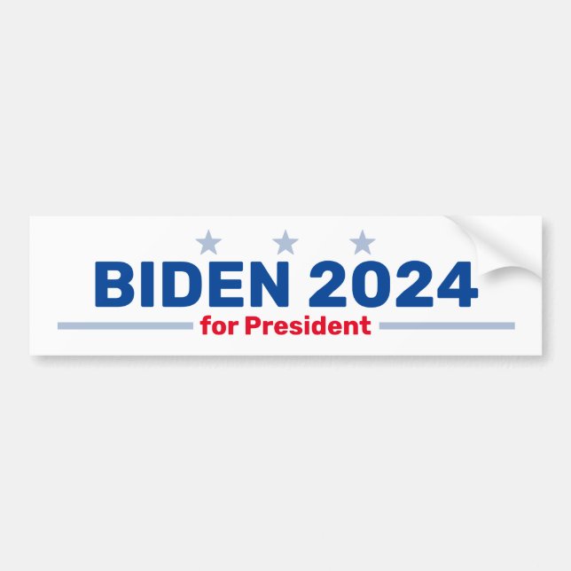 Biden 2024 Autoaufkleber (Vorne)