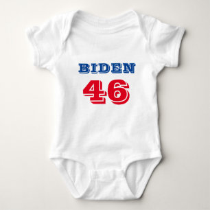 Biden 46 Kollegiatstil Baby Strampler