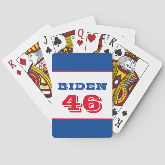 Biden 46 Kollegiatstil Spielkarten (Rückseite)