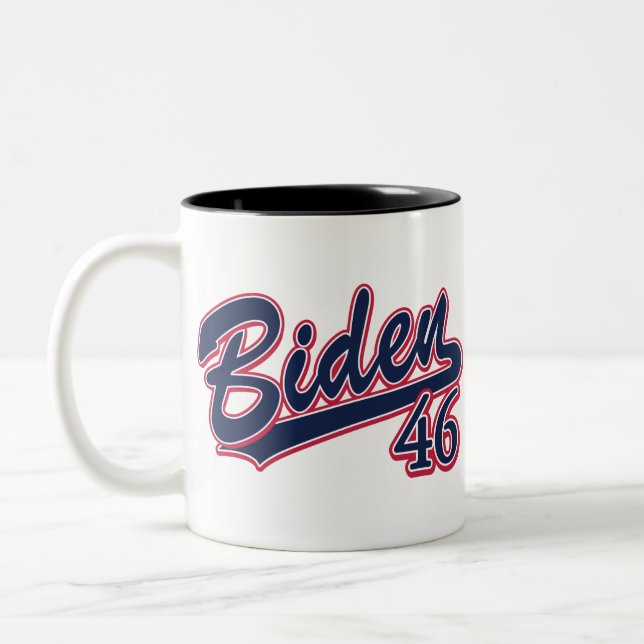 Biden 46 zweifarbige tasse (Links)
