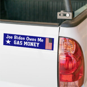 Biden besitzt Gas Money Autoaufkleber