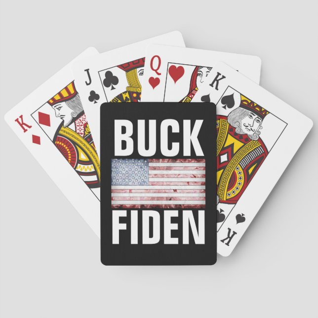 BIDEN BUCK FIDEN PLAYCARDS SPIELKARTEN (Rückseite)