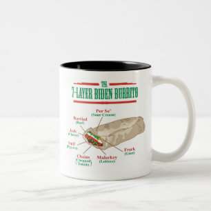 Biden Burrito-Tasse in der Farbe Zweifarbige Tasse
