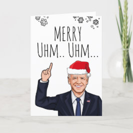 Biden Christmas Card: Merry Uhm Uhm...Das Ding Karte