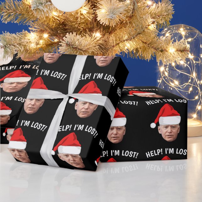 BIDEN CHRISTMAS FUNNY LOST WRAPPING PAPIER GESCHENKPAPIER (Feiertage)