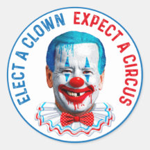 Biden Clown Gesicht gegen Biden Pro Trump 2024