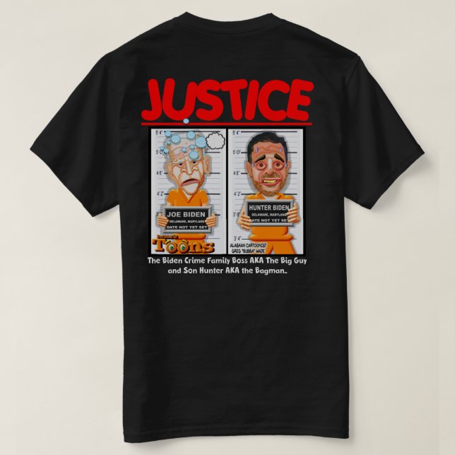 BIDEN CRIME FAMILY JOE & HUNTER BIDEN T - Shirt (Design Rückseite)