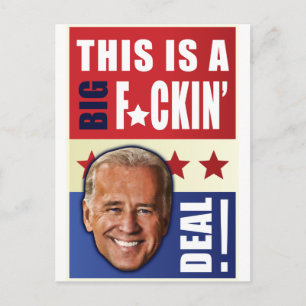 Biden - Das ist ein Big F'n Deal! Postkarte