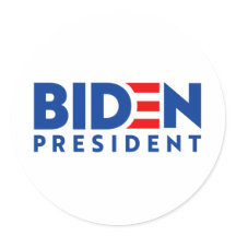Biden for President Blue and Red Slogan, ZSSG
