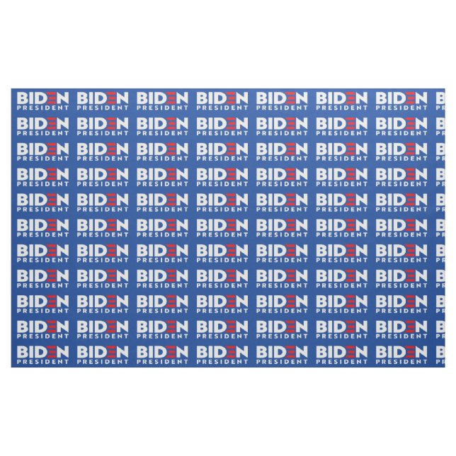 Biden for President White Mini Text, ZSSG Fabric Stoff (Fat Quarter (45,7 x 55,9 cm))