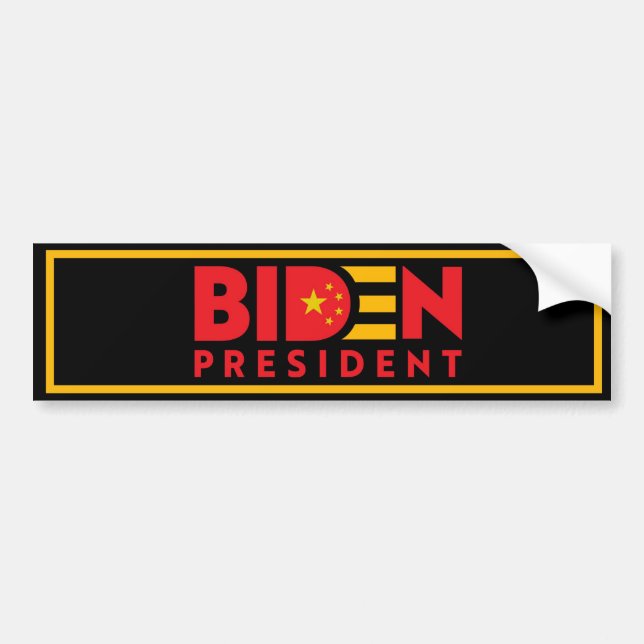 Biden für den Präsidenten der China Autoaufkleber (Vorne)