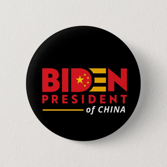 Biden für den Präsidenten der China Button (Vorderseite)