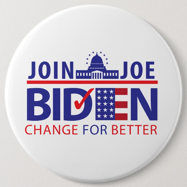 BIDEN FÜR PRÄSIDENT! BUTTON (Vorderseite)