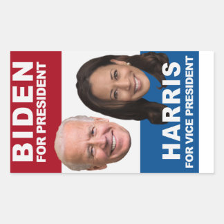 BIDEN für Präsident KAMALA HARRIS für VP Rechteckiger Aufkleber