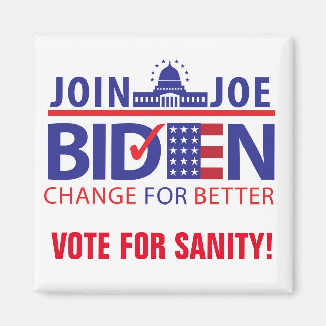 BIDEN FÜR PRÄSIDENT! MAGNET (Vorne)