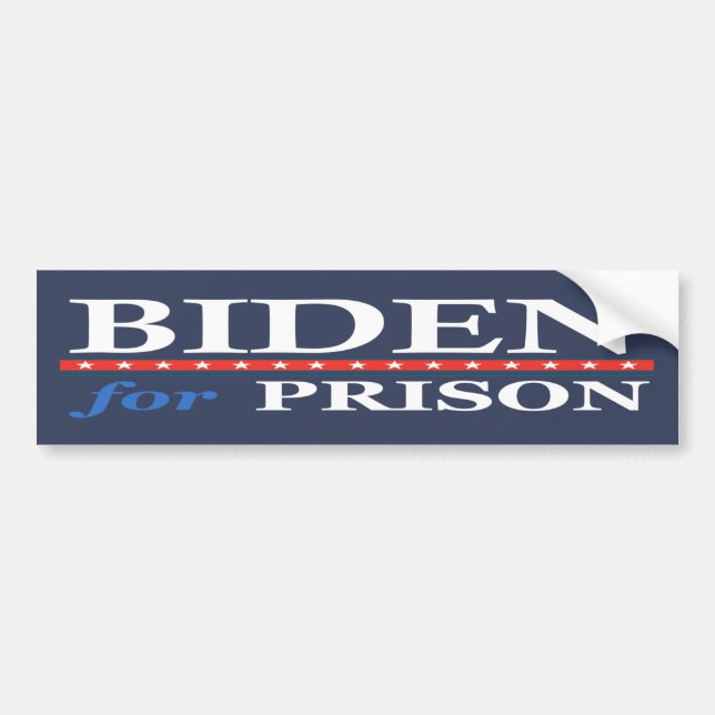 BIDEN FÜR PRISON-Banner Autoaufkleber (Vorne)