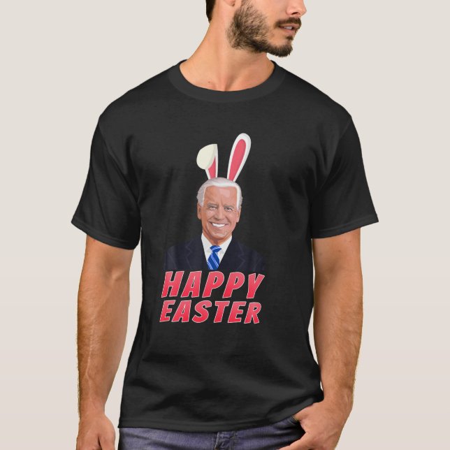 Biden Happy Easter Bunny Easter Day T-Shirt (Vorderseite)