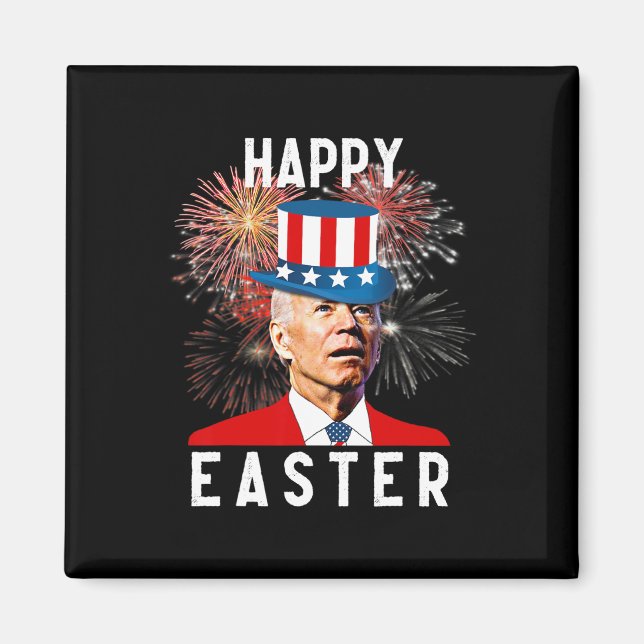 Biden Happy Oaster für den schönen 4. Juli Magnet (Vorne)
