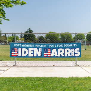 Biden Harris 2020 Abstimmung gegen Rassismus Banner