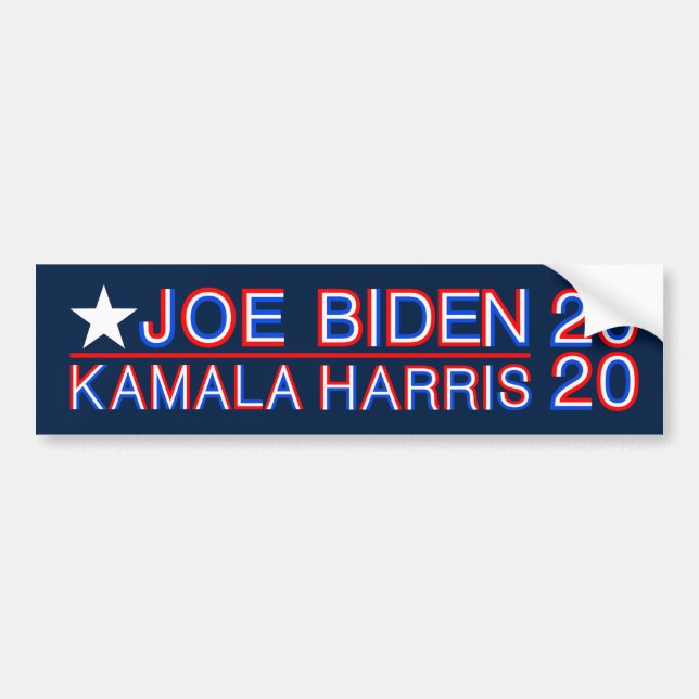 Biden, Harris 2020 Autoaufkleber (Vorne)