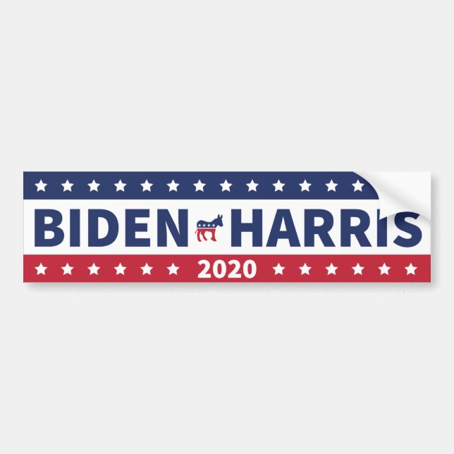 Biden Harris 2020 Autoaufkleber (Vorne)
