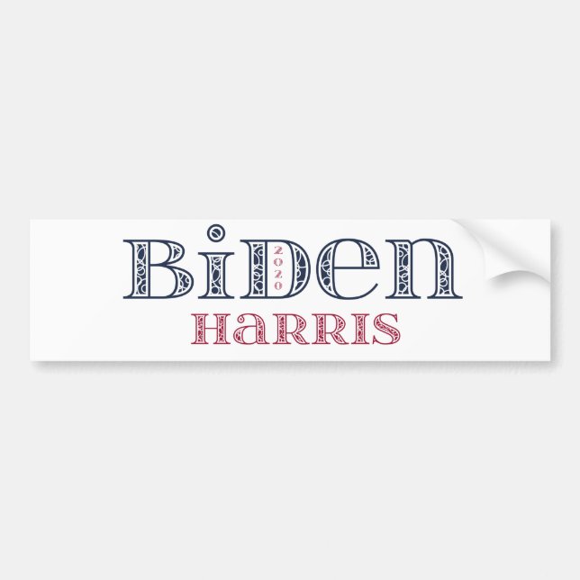 Biden & Harris 2020 Autoaufkleber (Vorne)