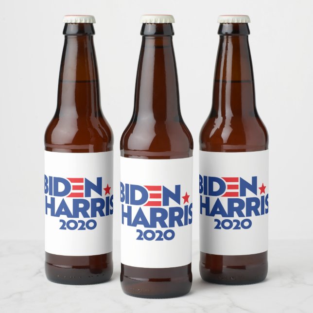 BIDEN HARRIS 2020 BIERFLASCHENETIKETT (Flaschen)