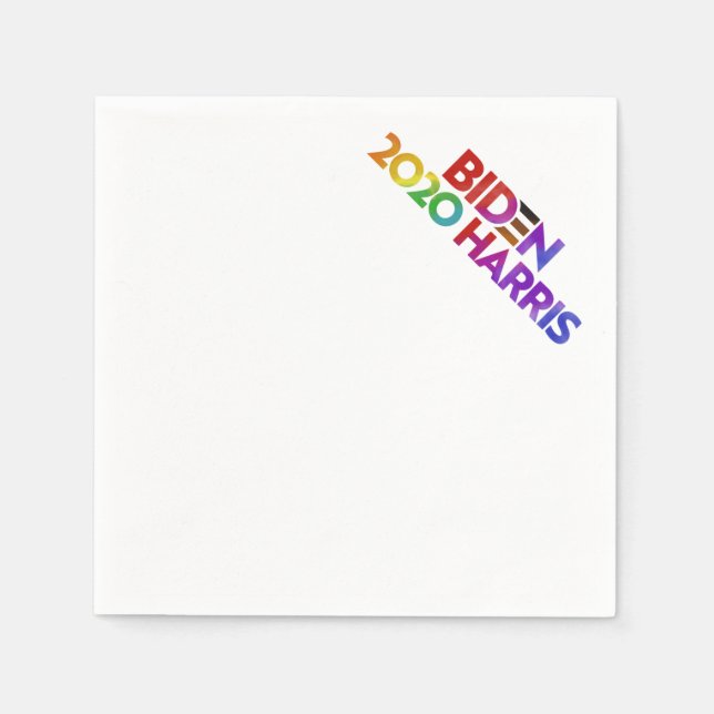 Biden Harris 2020 Cocktail Napkin Serviette (Vorderseite)