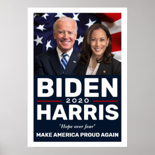 Biden Harris 2020 Collectible Keepake Foto Poster