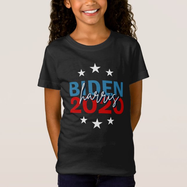 Biden Harris 2020 Democrats Girls Coole Kampagne T-Shirt (Vorderseite)