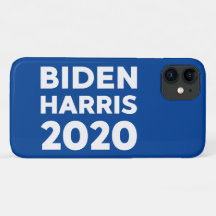 Biden Harris 2020 fett gedruckter Text auf blau