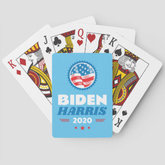 Biden Harris 2020 Flag Siegel Light Blue Spielkarten