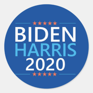 Biden Harris 2020 für den Präsidenten US-Wahl Runder Aufkleber