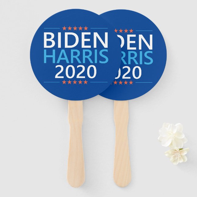 Biden Harris 2020 für die US-Präsidentschaftswahl Fächer (Vorne und Hinten)