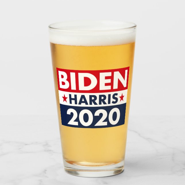 BIDEN HARRIS 2020 GLAS (Vorne (Gefüllt))