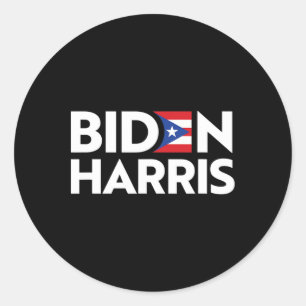 Biden Harris 2020 Joe Kamala für Pr Puerto Rico Ri Runder Aufkleber