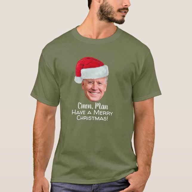 Biden Harris 2020 - Joe Weihnachtsmannmütze - C'mo T-Shirt (Vorderseite)