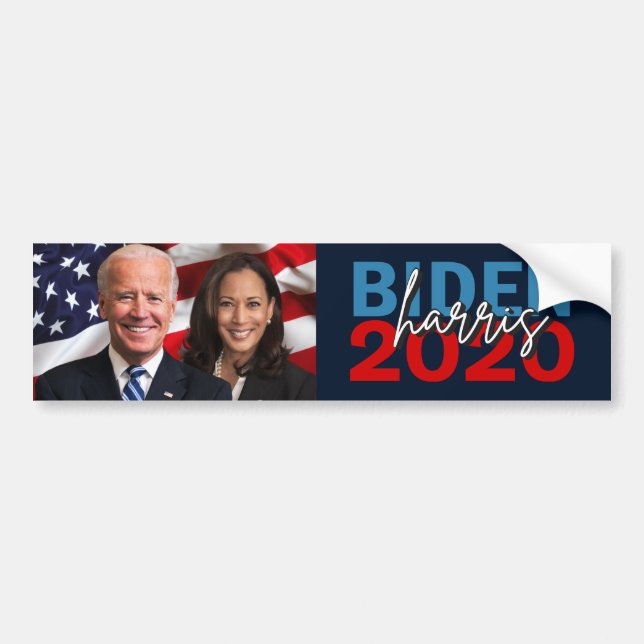 Biden Harris 2020 Kampagne mit dem Patriotischen F Autoaufkleber (Vorne)