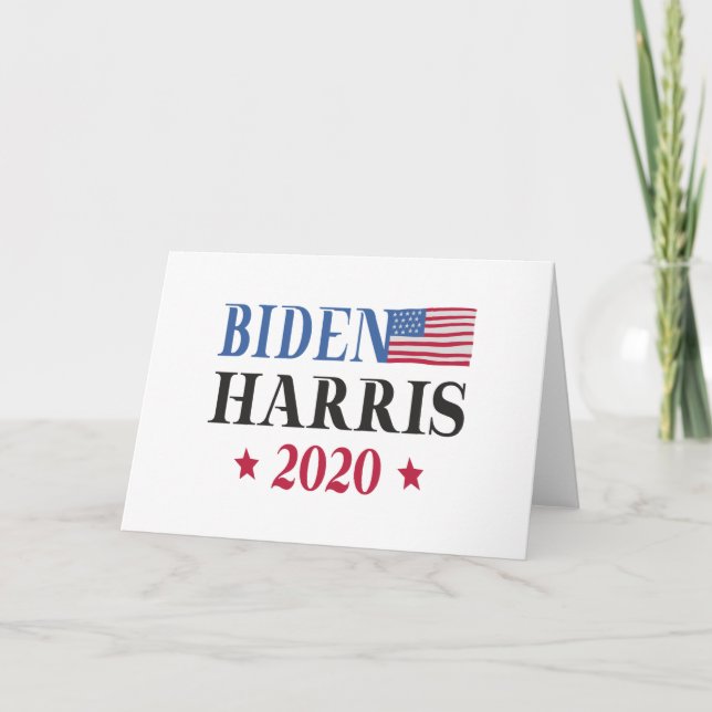 Biden Harris 2020 Karte (Vorderseite)