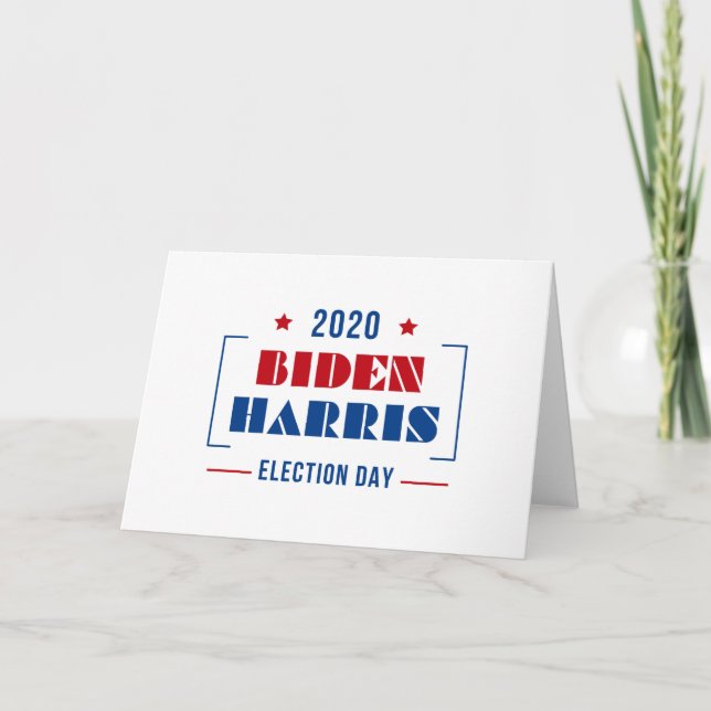 Biden Harris 2020 Karte (Vorderseite)