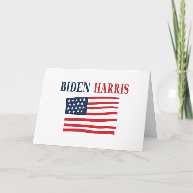 Biden Harris 2020 Karte (Vorderseite)
