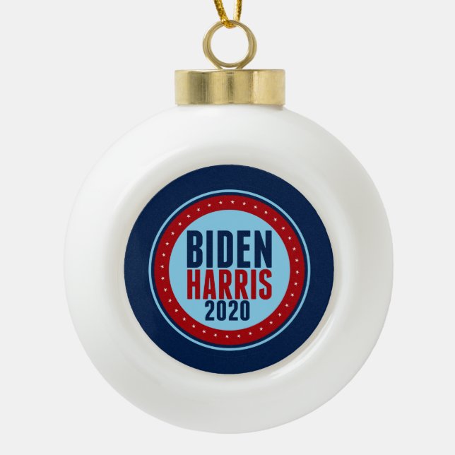Biden Harris 2020 Keramik Kugel-Ornament (Vorderseite)