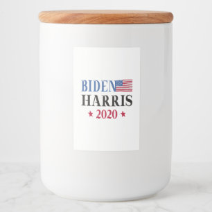 Biden Harris 2020 Lebensmitteletikett