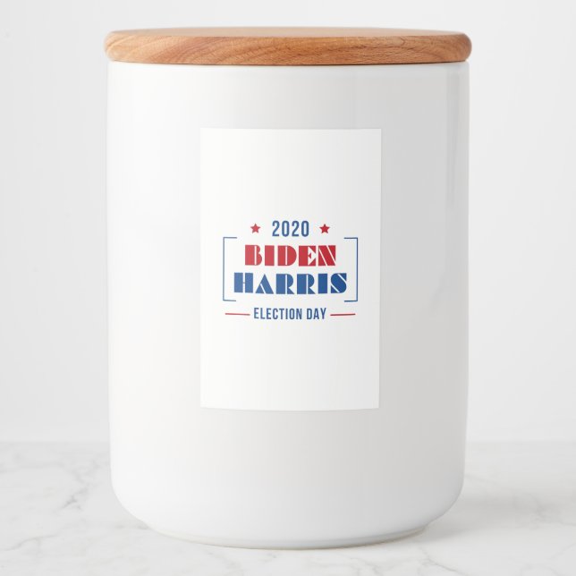 Biden Harris 2020 Lebensmitteletikett (Vorderseite)